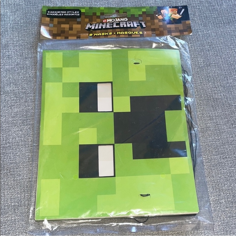 Minecraft Assorted Styles Birthday Party Masks